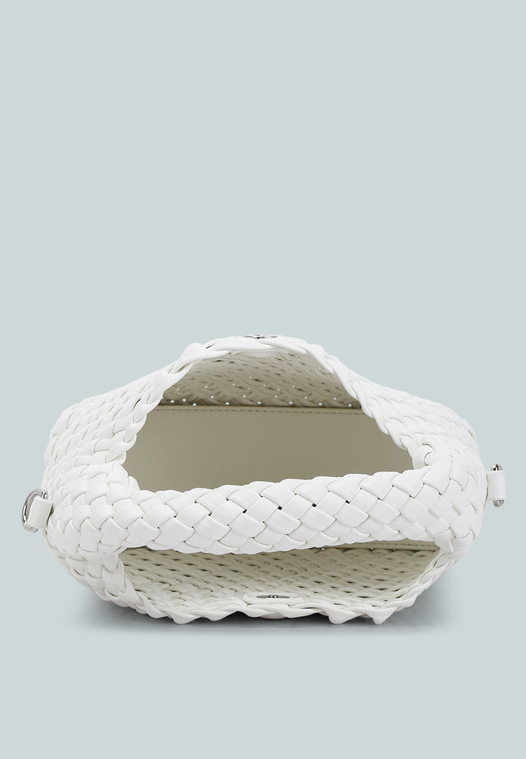 mini woven handbag by ruw#color_white