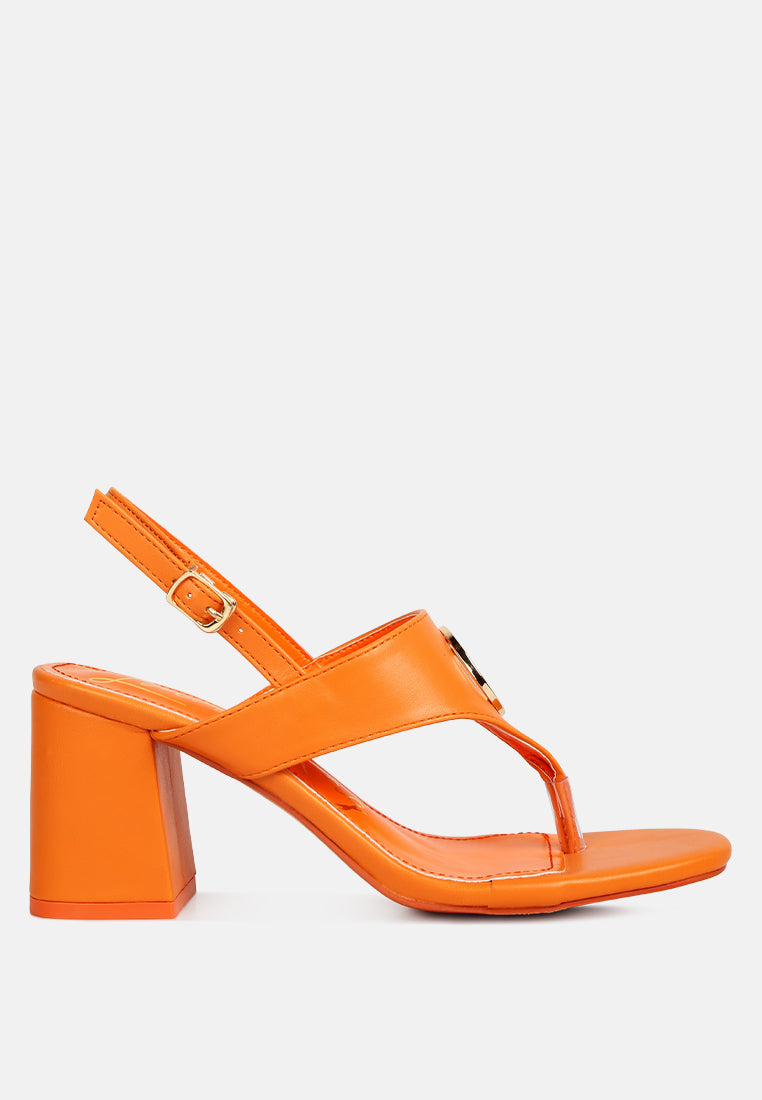 monde block heel thong sandals#color_orange