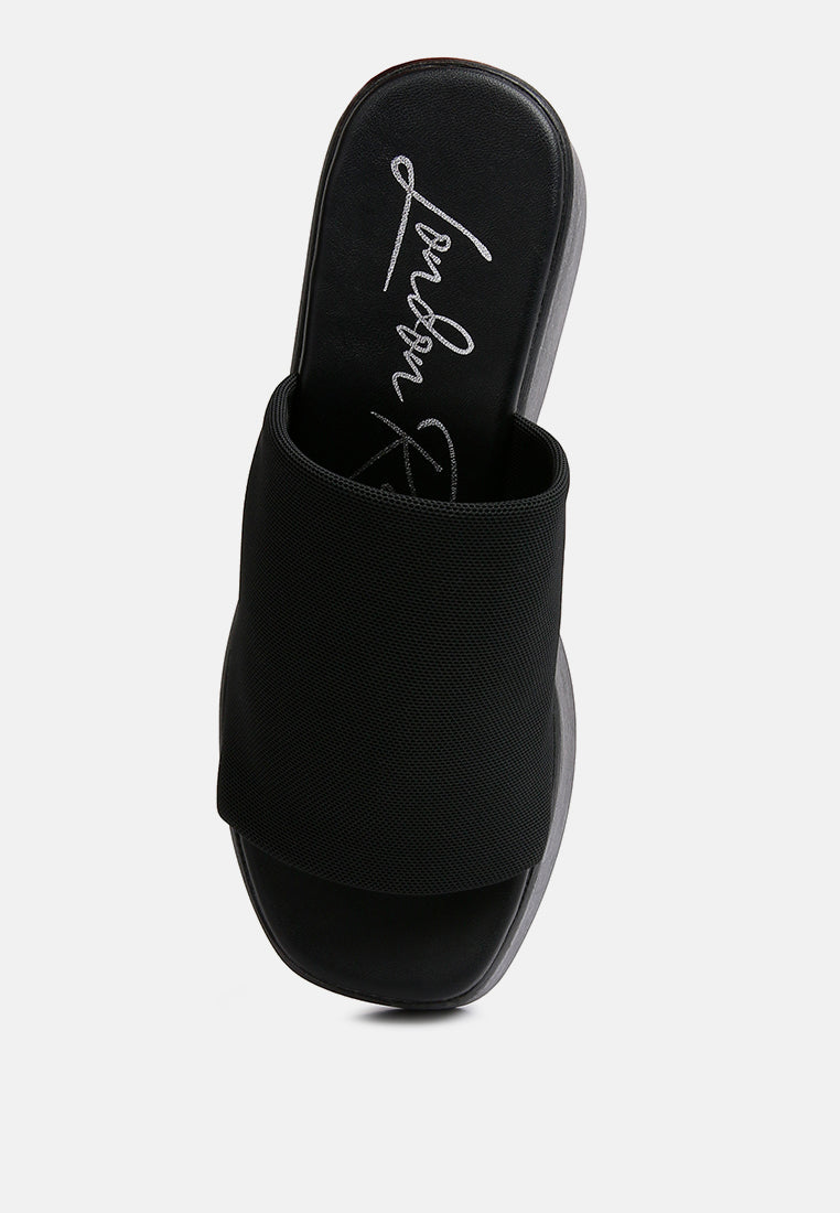 morowa casual platform sliders#color_black