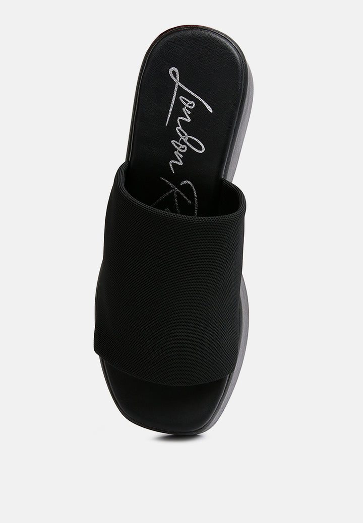 morowa casual platform sliders#color_black