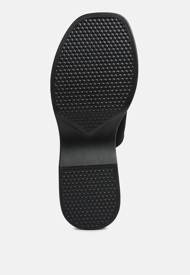 morowa casual platform sliders#color_black