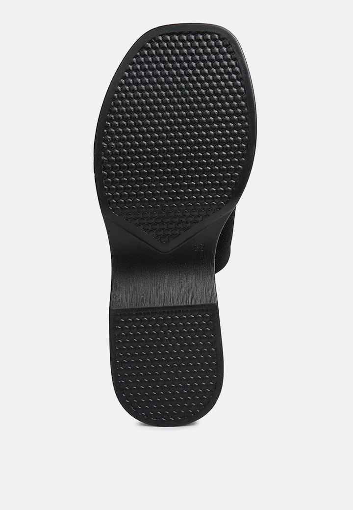 morowa casual platform sliders#color_black