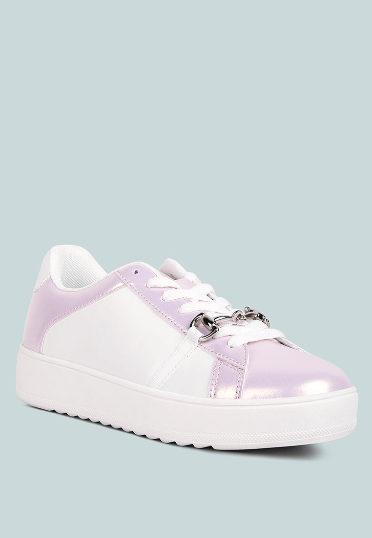 metallic sneakers by ruw#color_pink