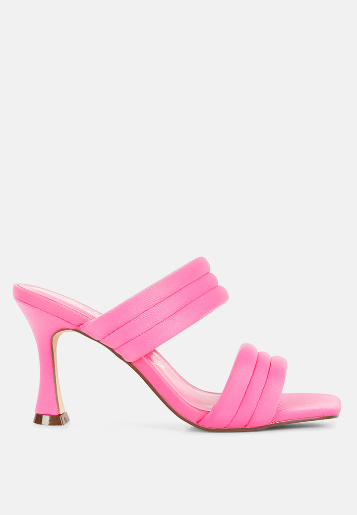 new crush quilted straps spool heeled sandals#color_fuchsia
