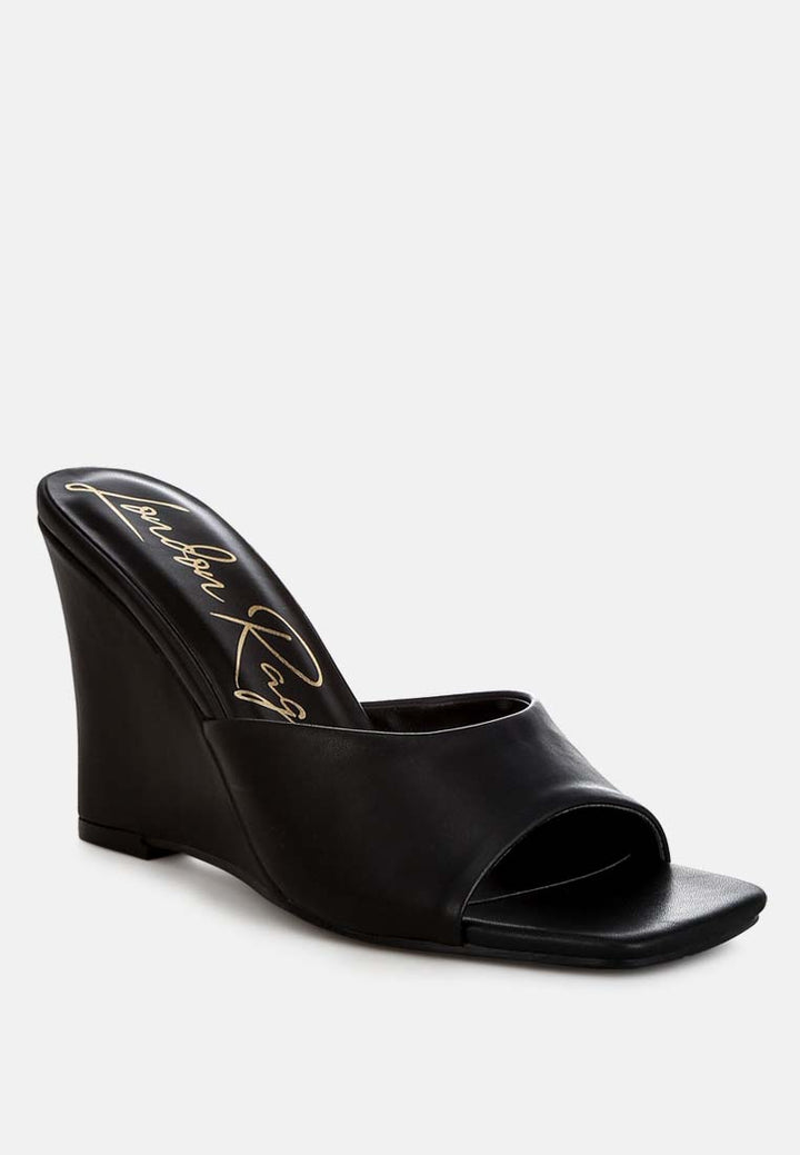 shiloy recycled faux leather wedge Sandals#color_black