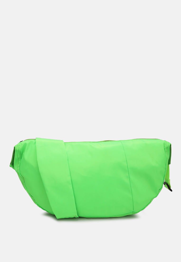 nylon hobo bag with adjustable straps#color_shiny green