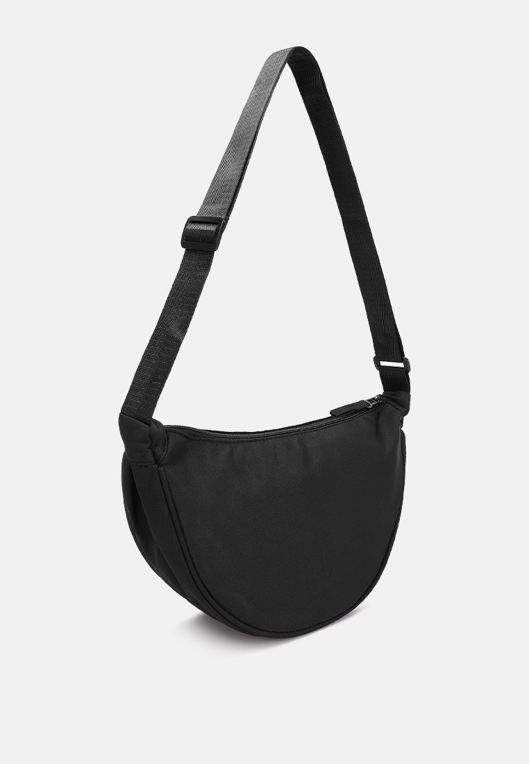 nylon mini shoulder bag#color_black