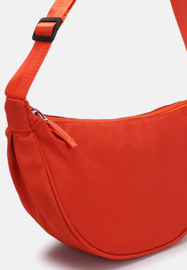 nylon mini shoulder bag#color_orange