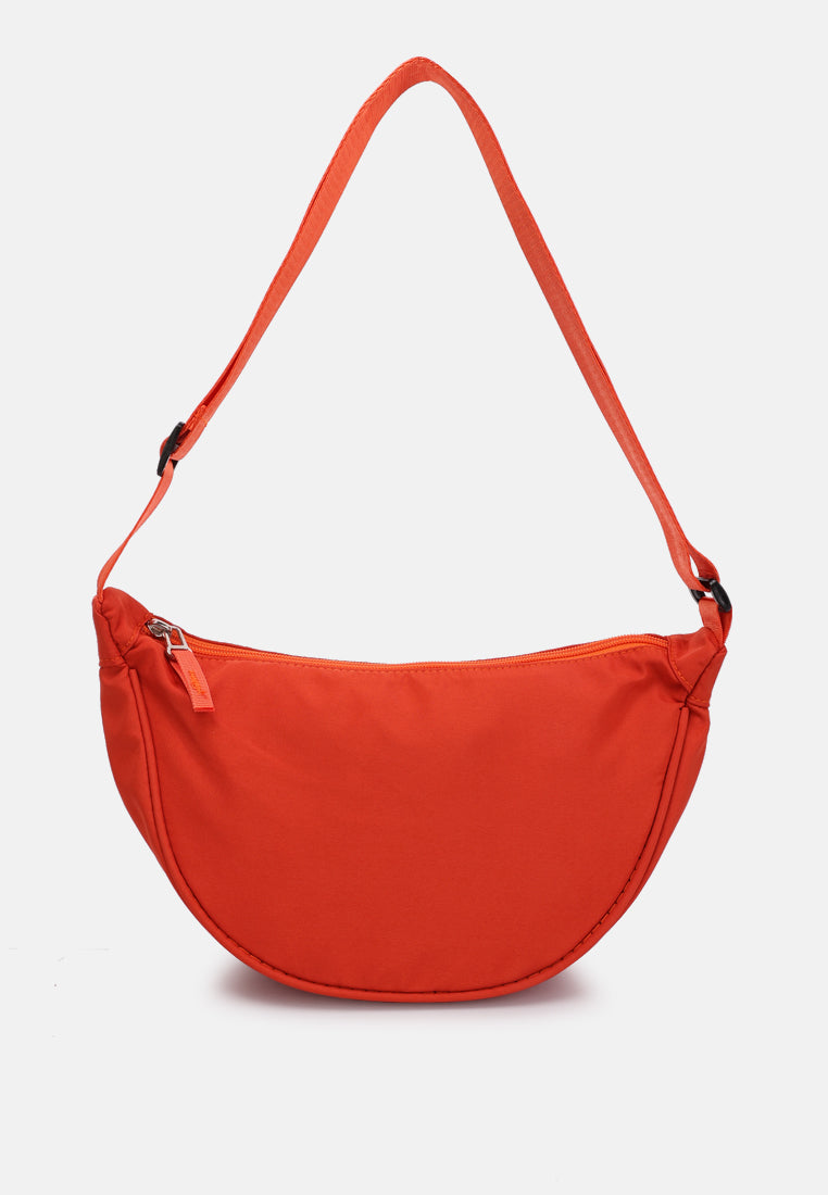 nylon mini shoulder bag#color_orange