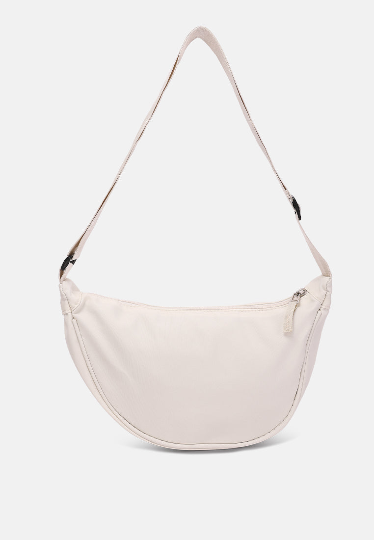 nylon mini shoulder bag#color_off-white