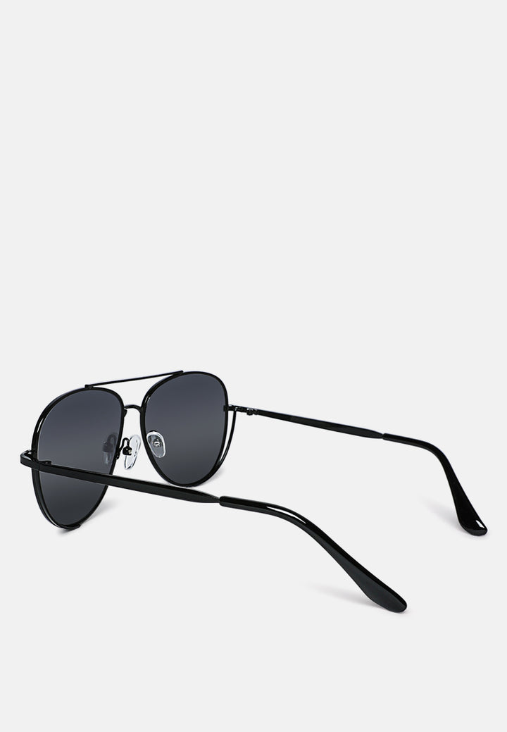 ombre tinted aviator classic sunglasses#color_black