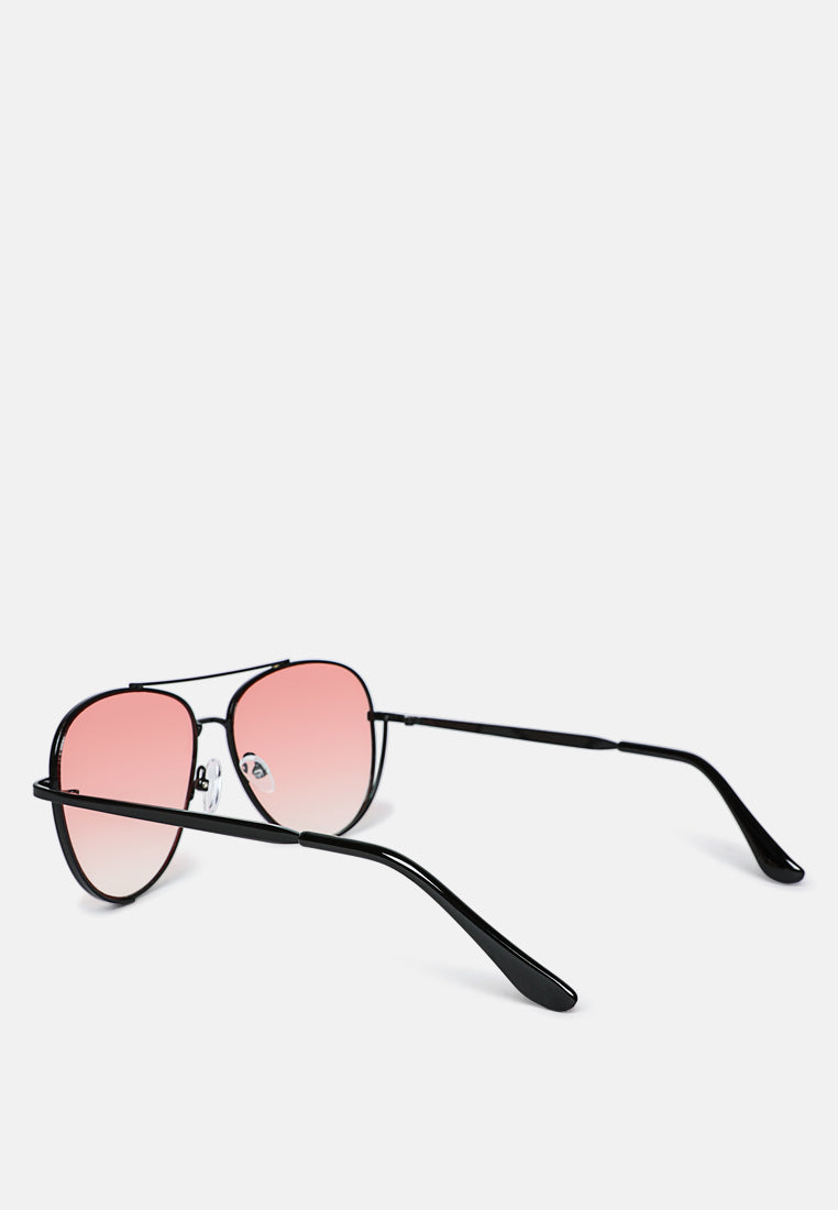 ombre tinted aviator classic sunglasses#color_pink