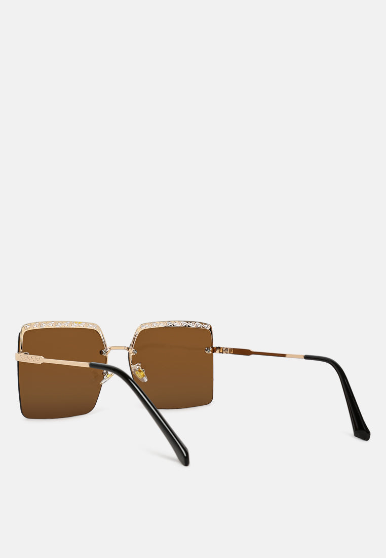 ombre tinted funky sunglasses#color_brown