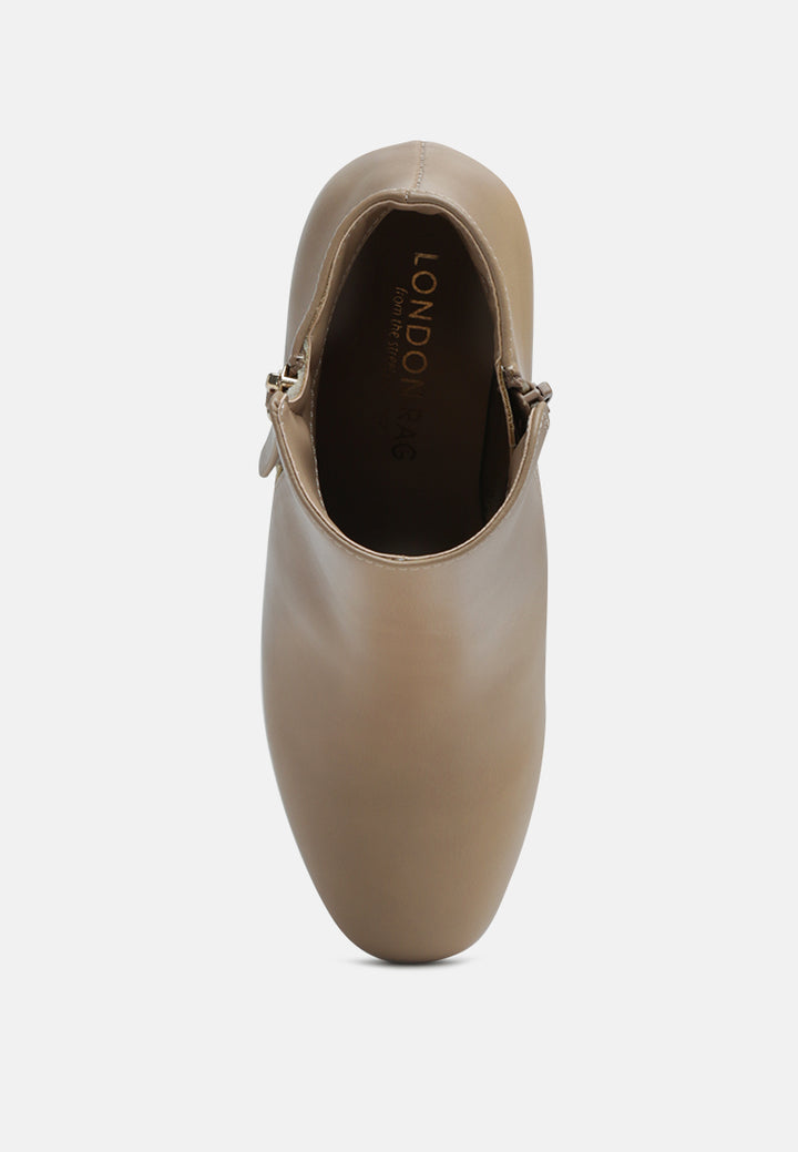 oona dual zipper boots#color_taupe