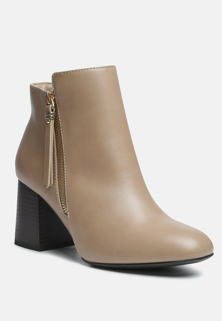 oona dual zipper boots#color_taupe