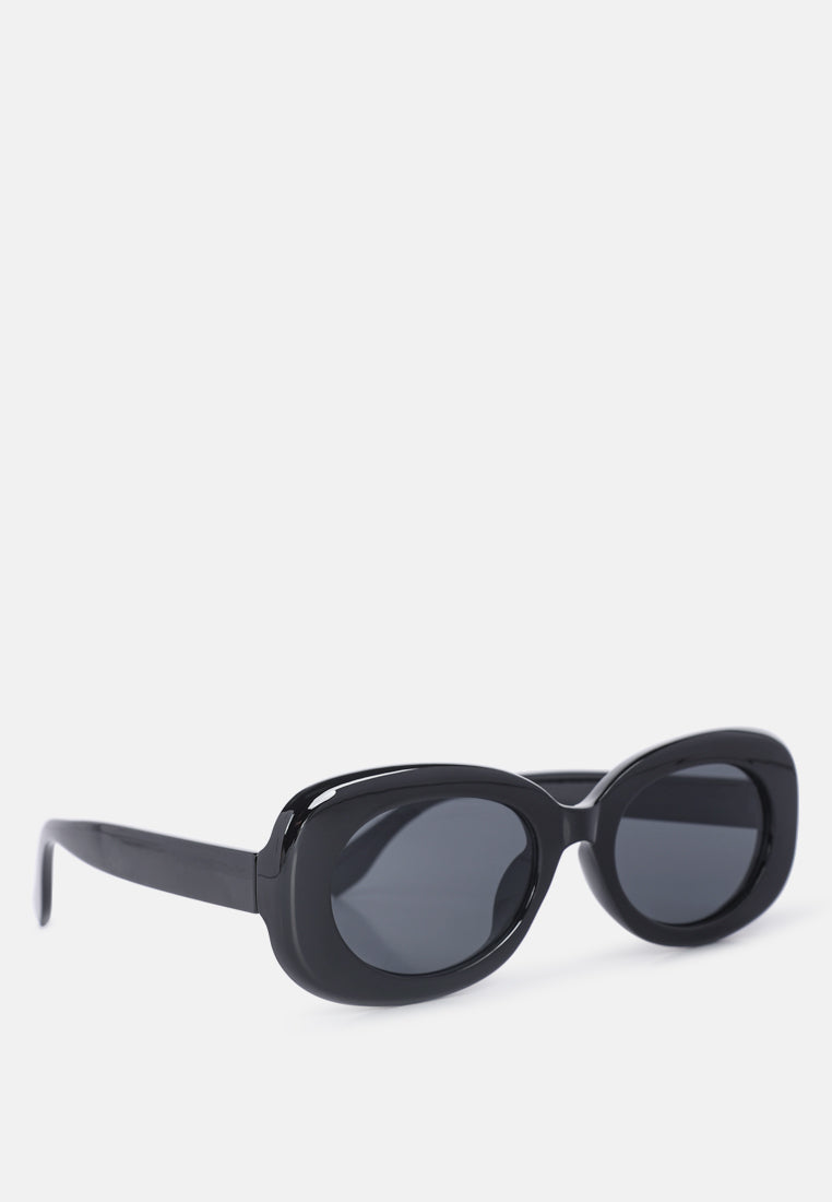 oval frame sunglasses#color_black
