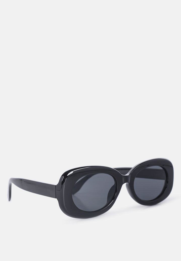 oval frame sunglasses#color_black