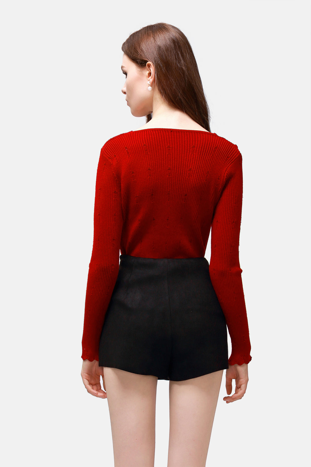overlay flap skort#color_black