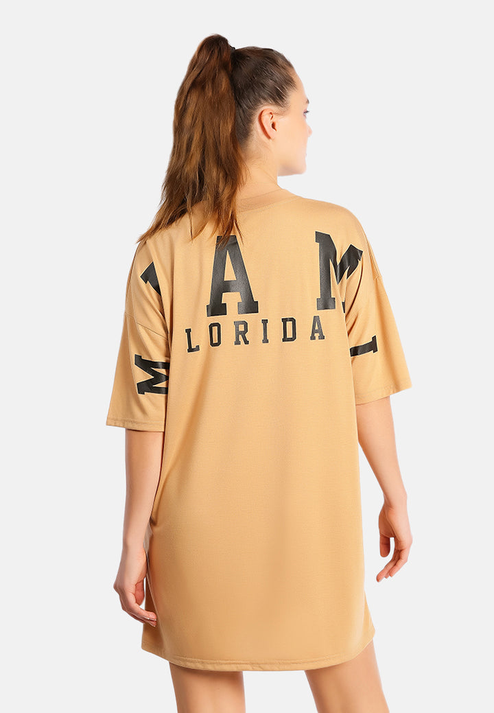 oversized graffiti tee top by ruw#color_nude