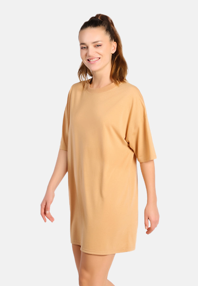 oversized graffiti tee top by ruw#color_nude
