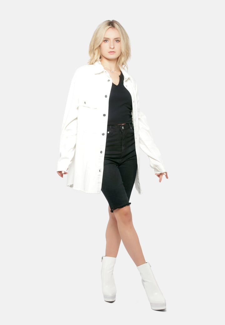 oversized long sleeve shacket#color_off-white