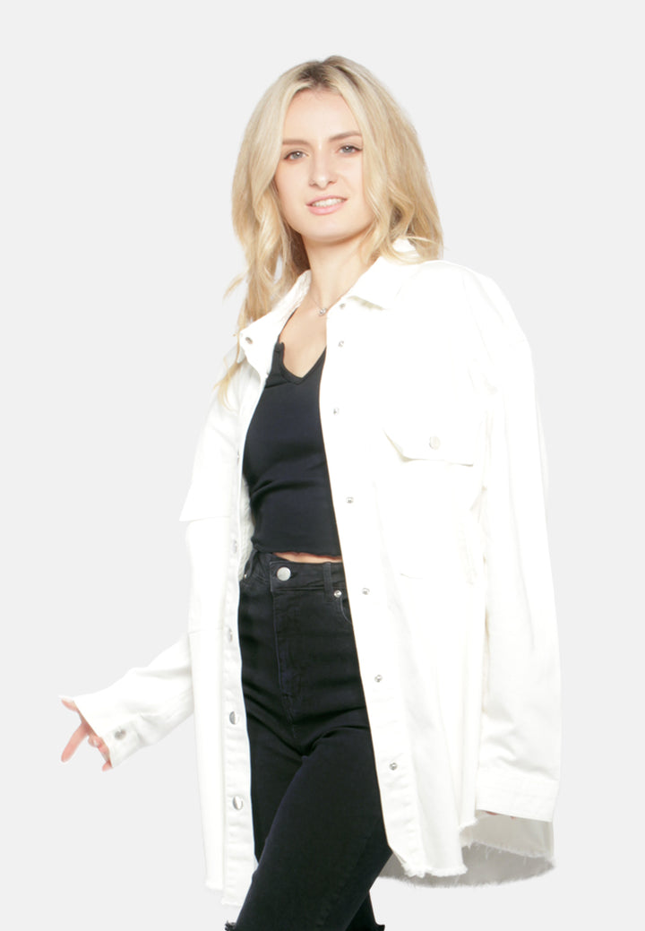 oversized long sleeve shacket#color_off-white