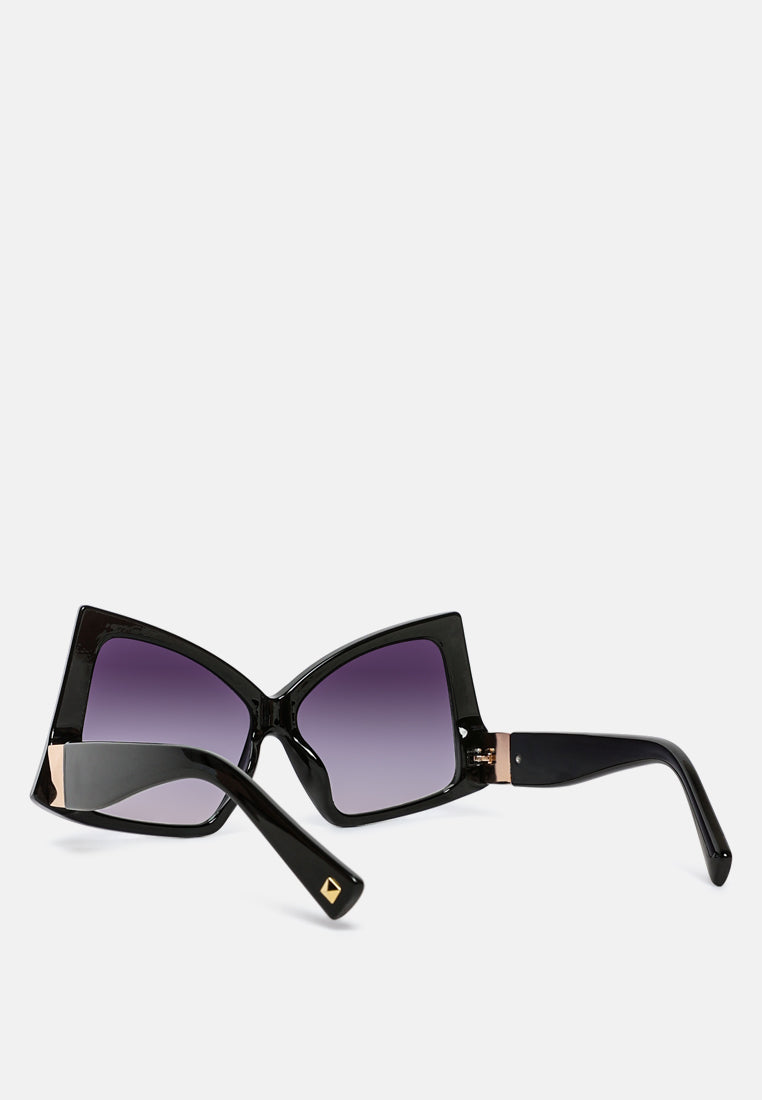 oversized funky butterfly sunglasses#color_black-purple