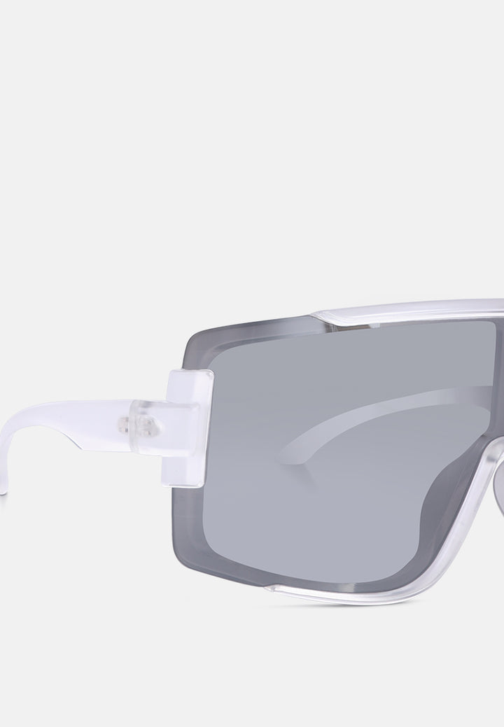 oversizes biker sunglasess#color_silver