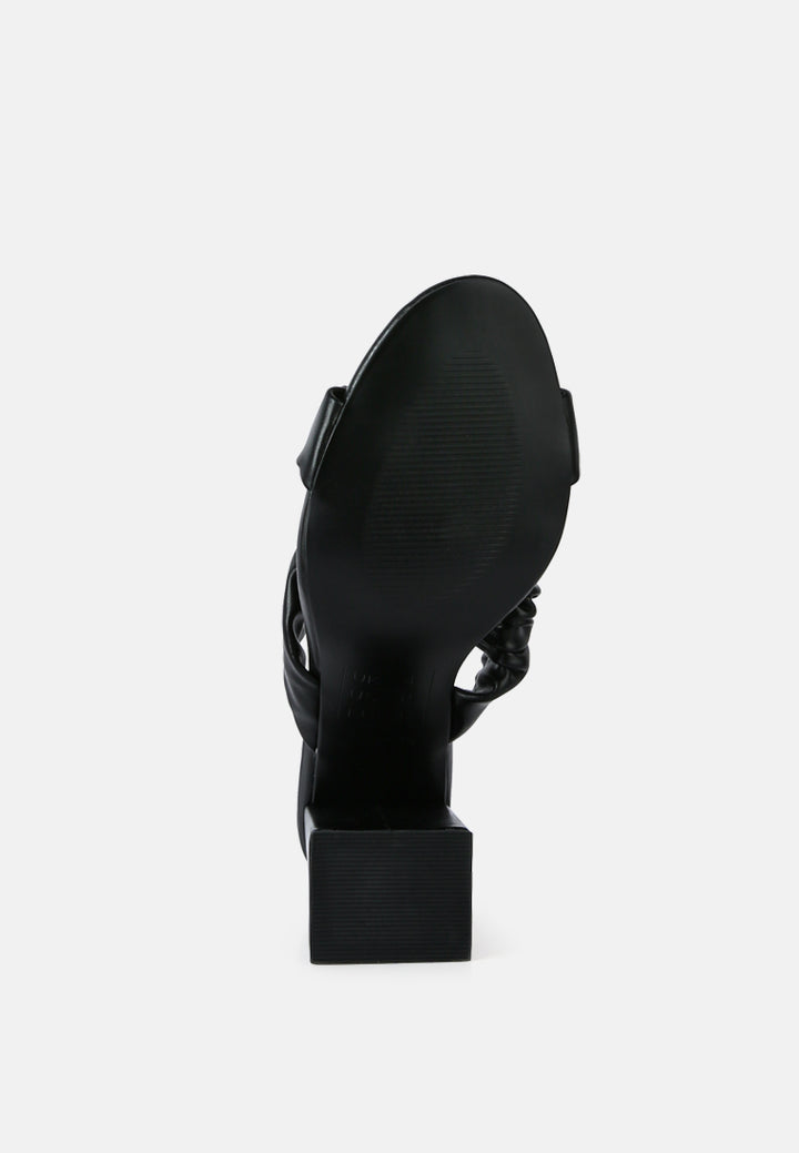 page 3 scrunchie strap block sandals by ruw#color_black