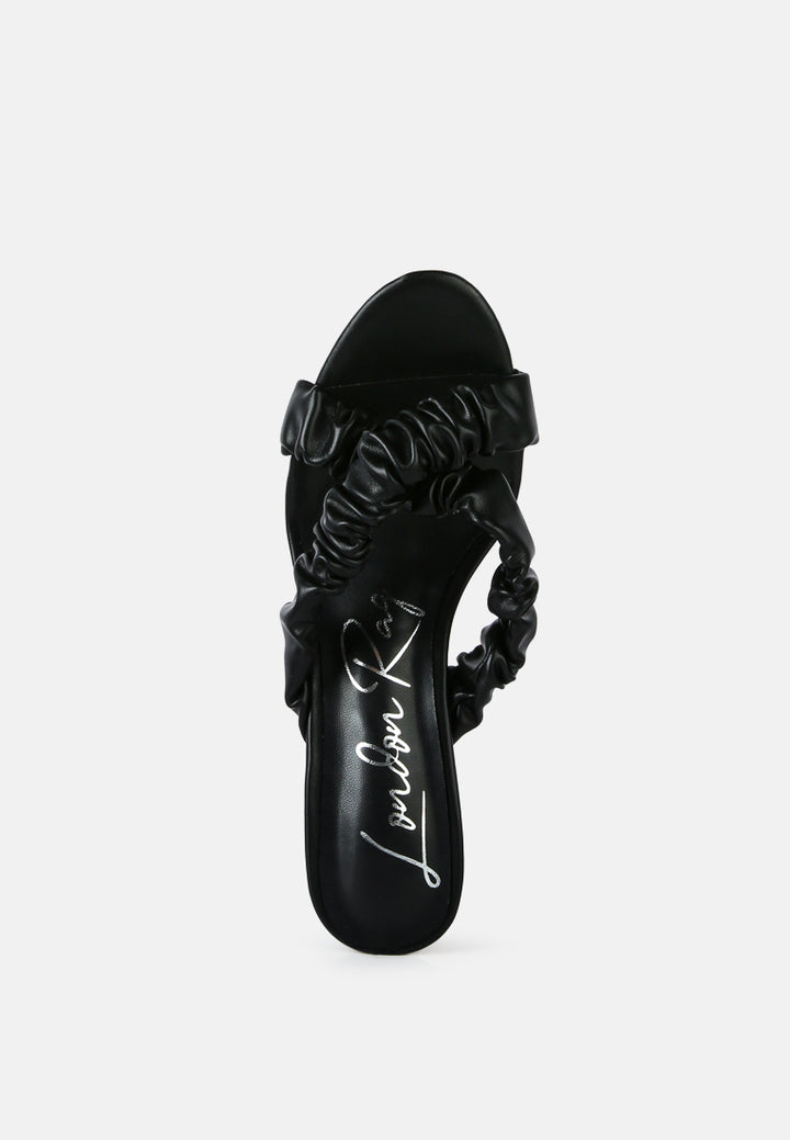 page 3 scrunchie strap block sandals by ruw#color_black