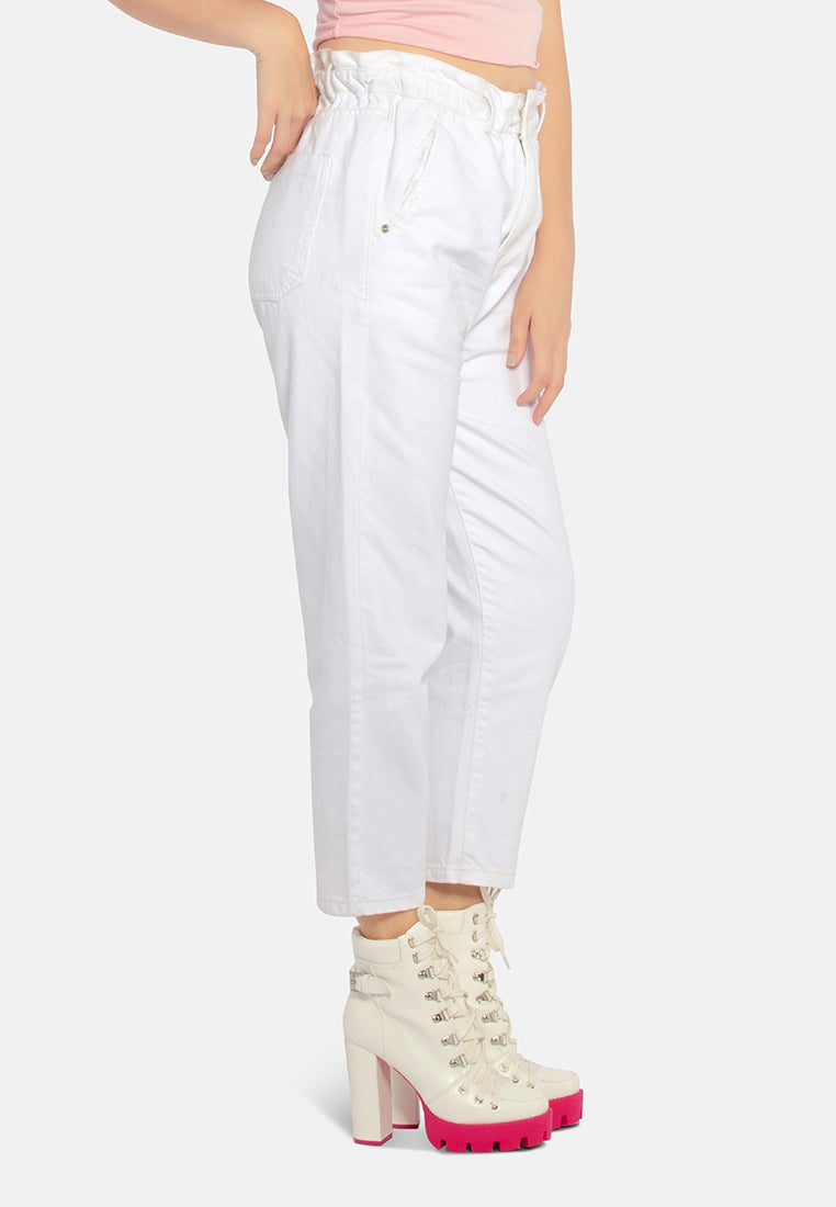 paper bag waist pants#color_off-white