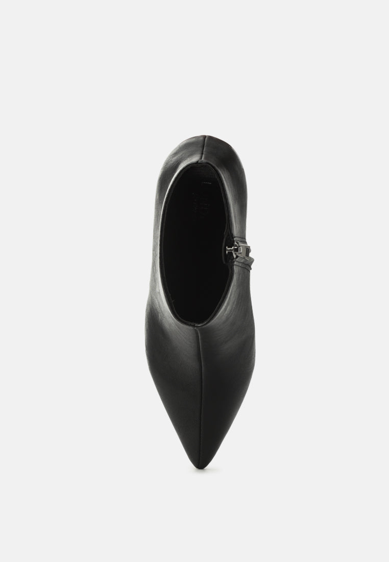penelope solid pointed toe ankle boots#color_black