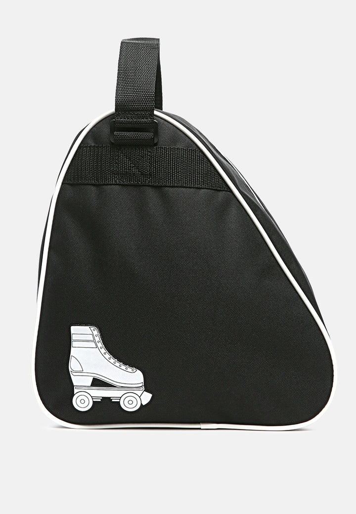 pizza pie triangle sling bag#color_black
