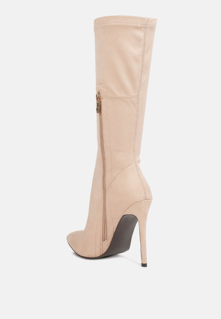 playdate high heeled calf boots by ruw#color_beige