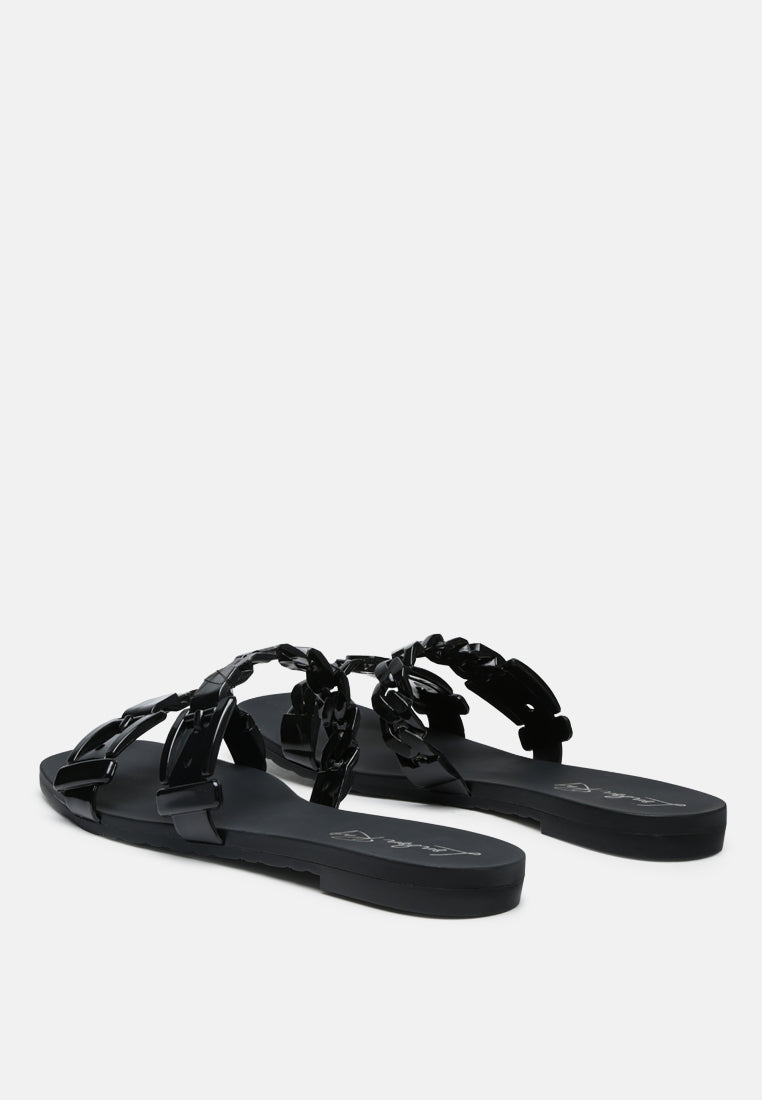 pool flat flipflop slides#color_black