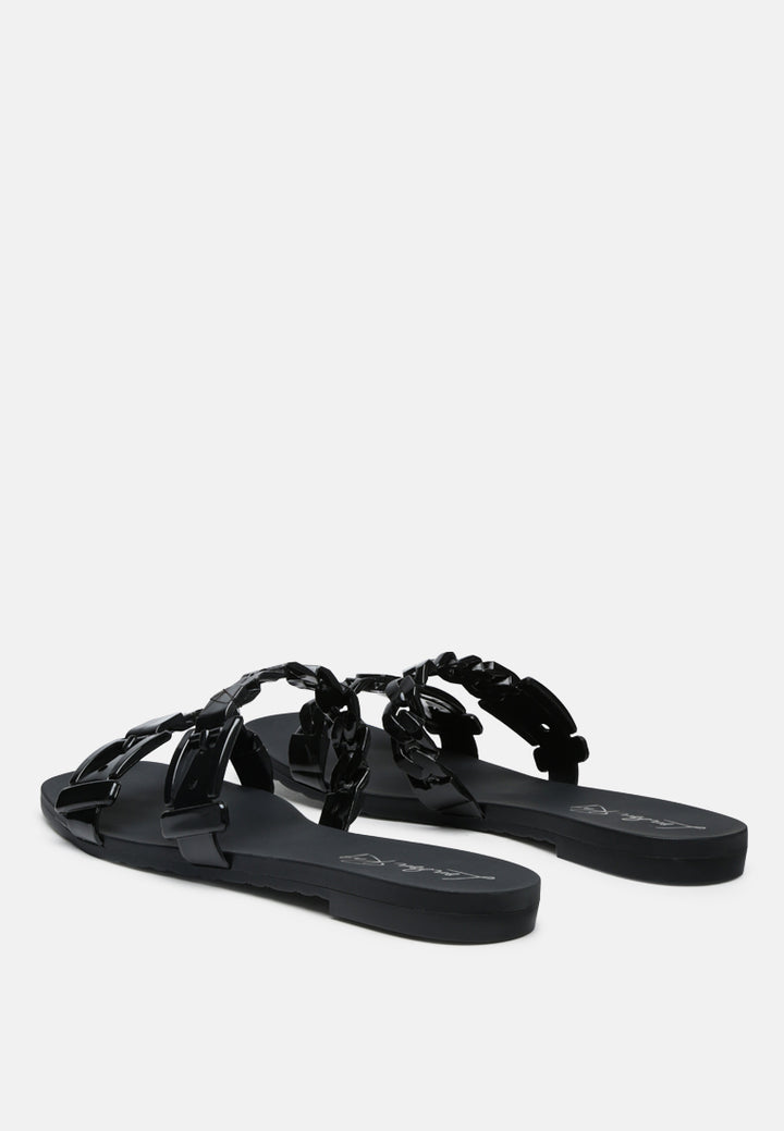 pool flat flipflop slides#color_black