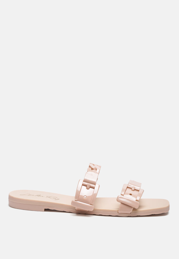 pool flat flipflop slides#color_nude
