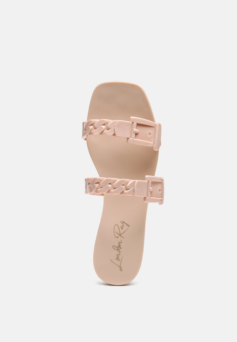 pool flat flipflop slides#color_nude