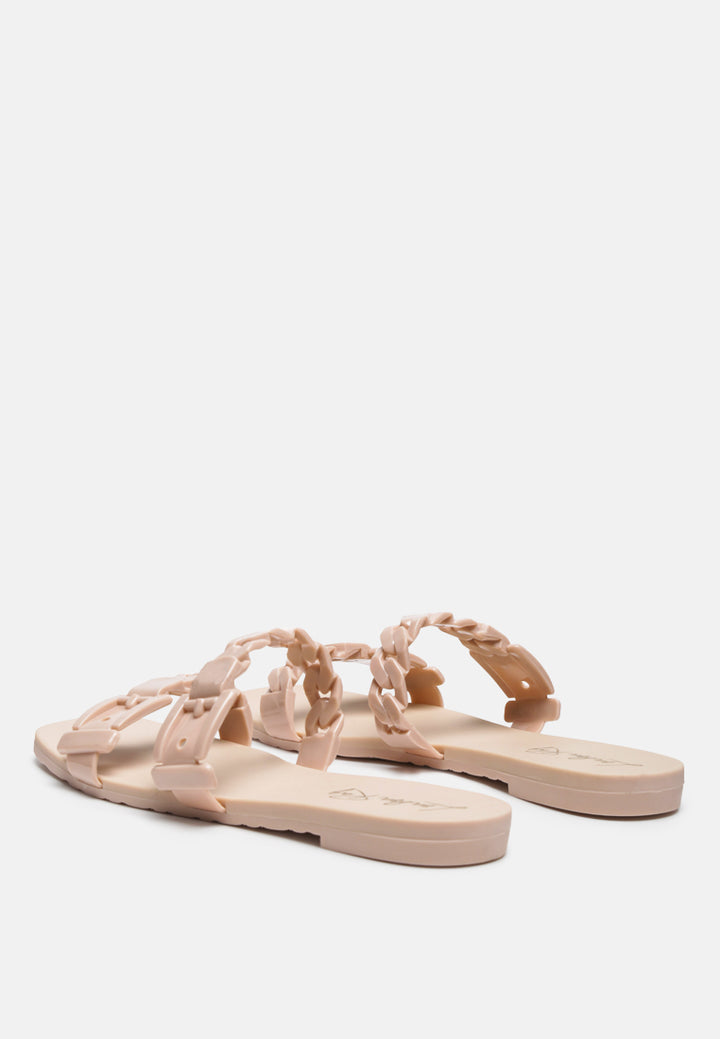 pool flat flipflop slides#color_nude