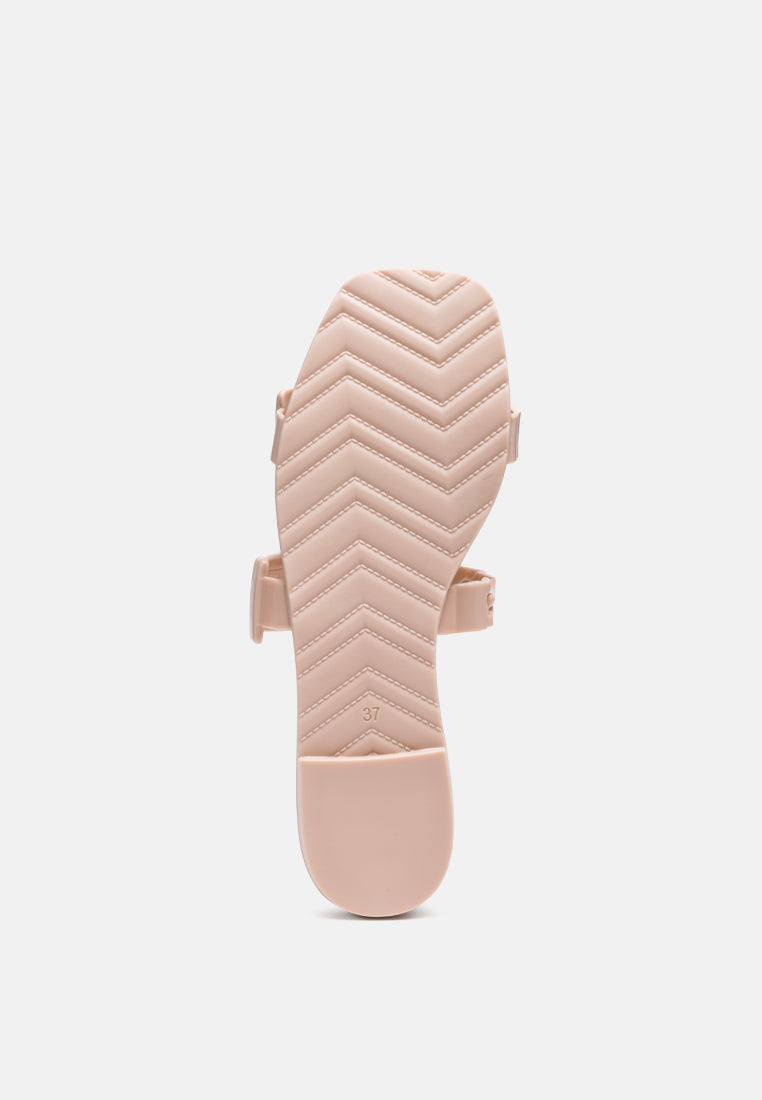 pool flat flipflop slides#color_nude
