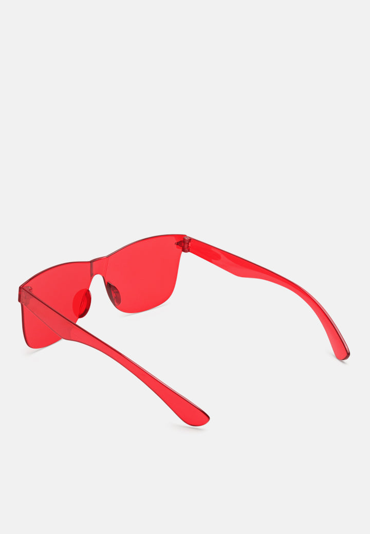 pop binge square frame sunglasses#color_red