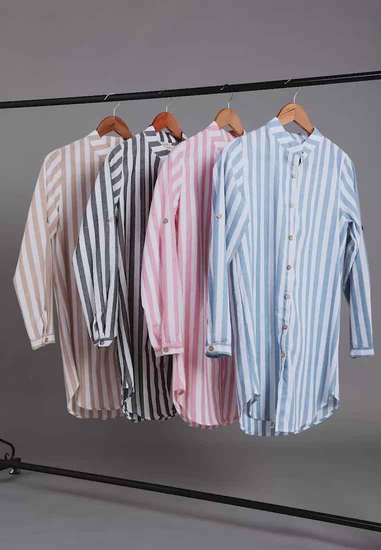 striped long sleeve shirt#color_aqua-blue