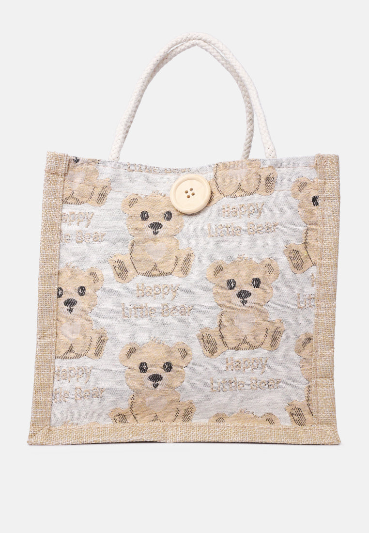 printed jute tote hand bags#color_off-white