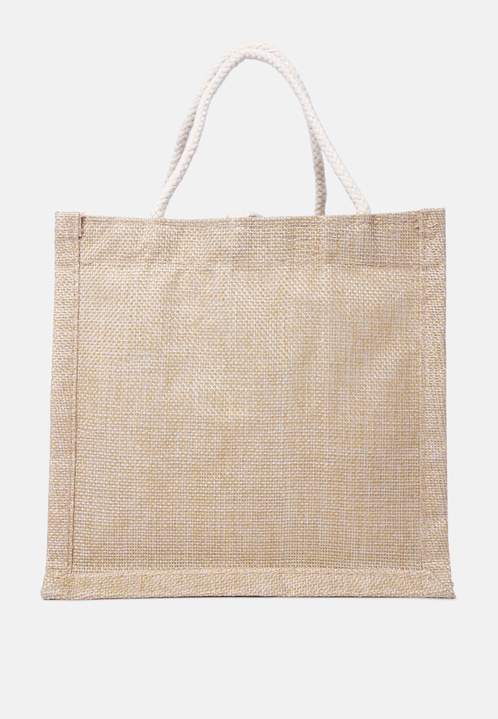 printed jute tote hand bags#color_off-white