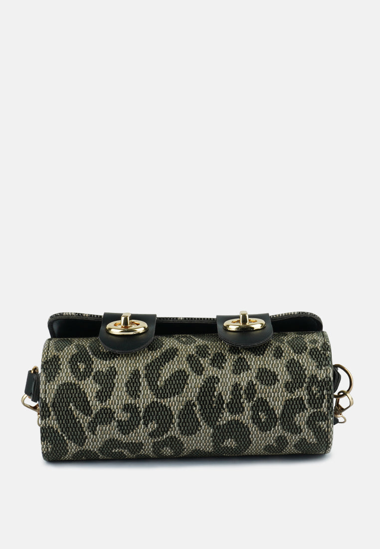 printed sling bag#color_black