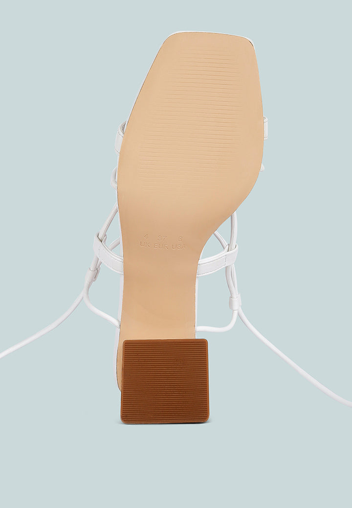 provoked lace up block heeled sandals by ruw#color_white