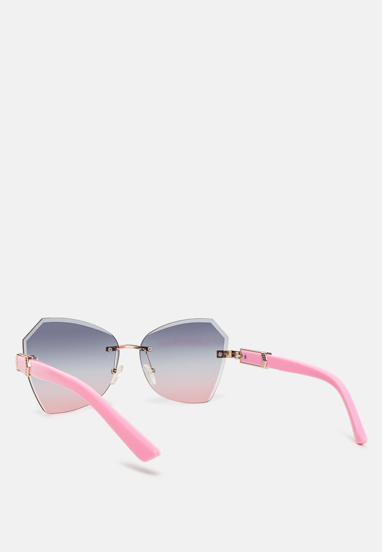 punk ombre butterfly sunglasses#color_pink grey