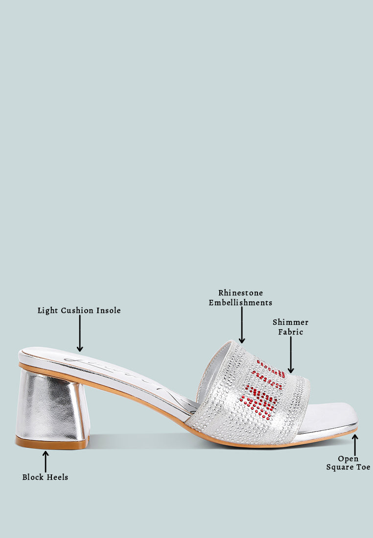 diamante embellished milan sandals by ruw#color_silver