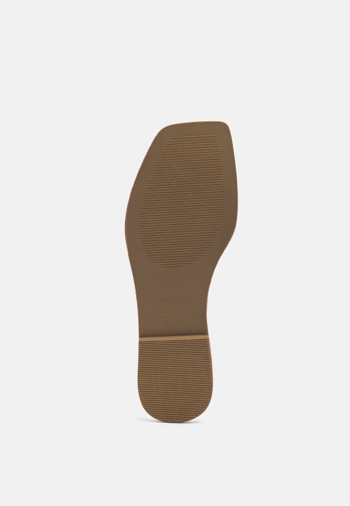quilted flat slides#color_white