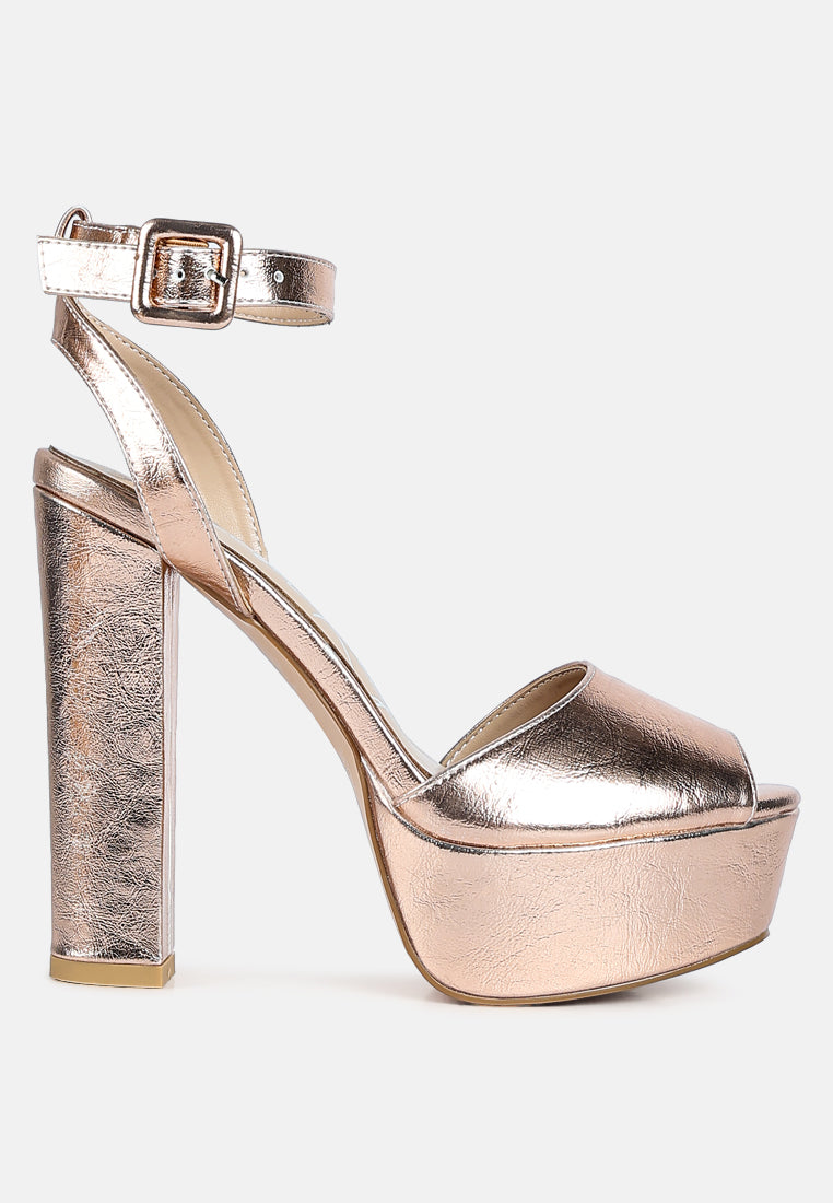 rager peep-toe high platform block sandals#color_rose-gold